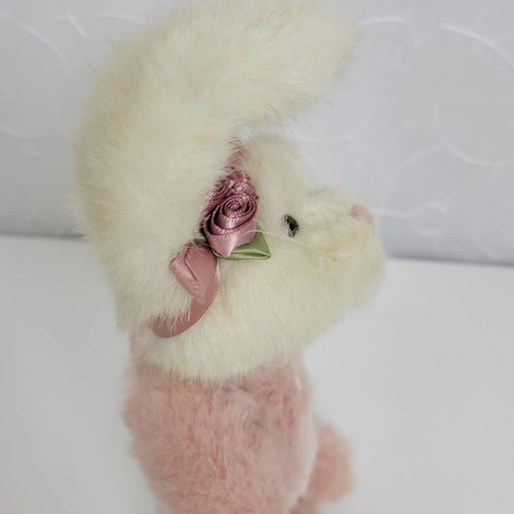 Boyd's Bears Kids Head Bean Archive Collection 11" Pink Mini Plush Rabbit - Picture 5 of 9
